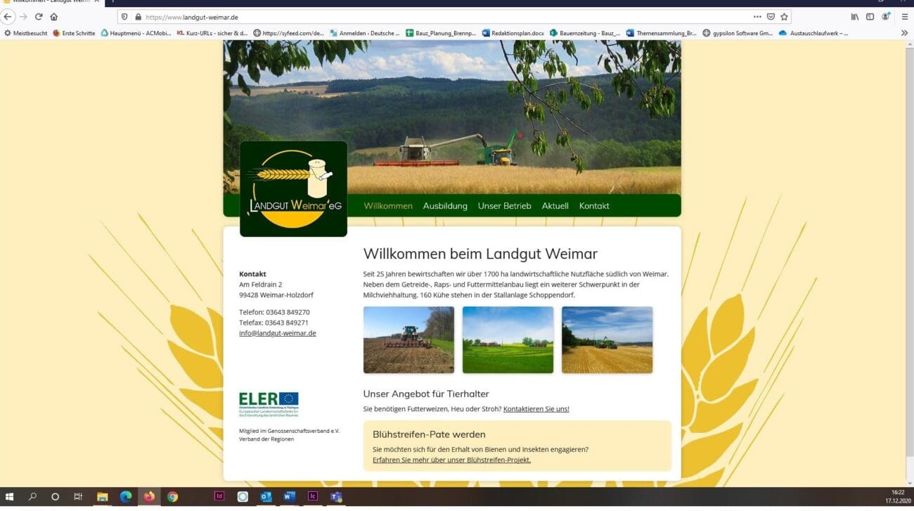 Beispiel Homepage