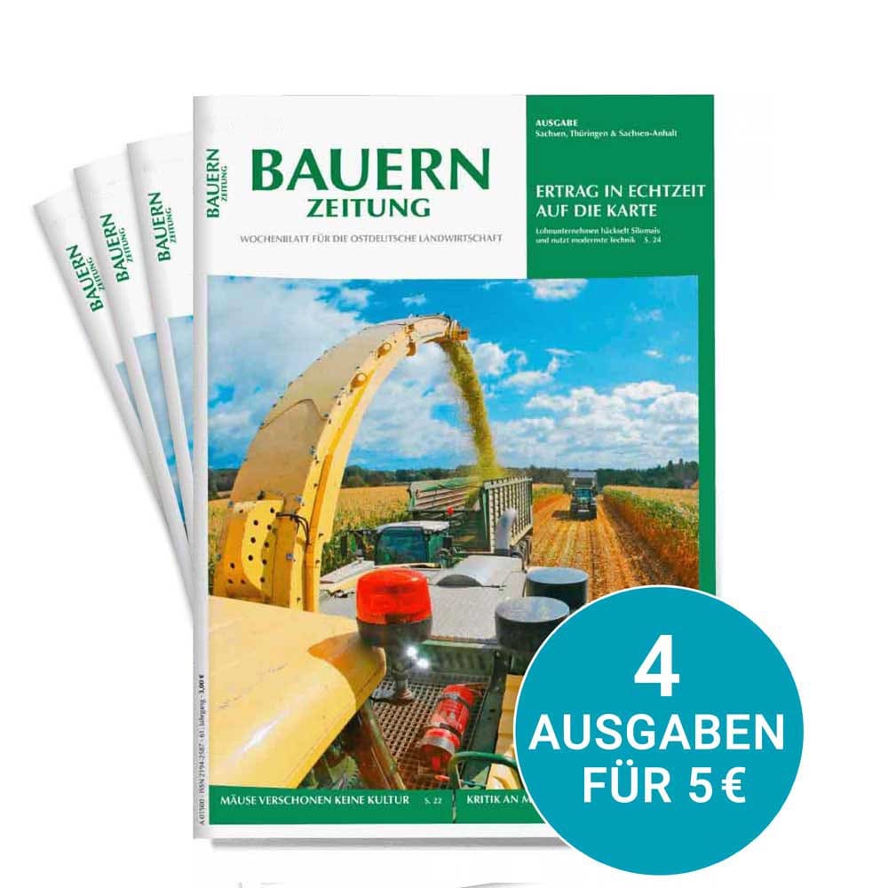 Testabo Bauernzeitung vier Ausgaben für fünf Euro