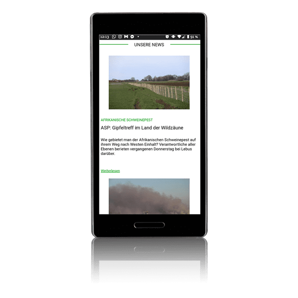 Bauernzeitung Newsletter Smartphone