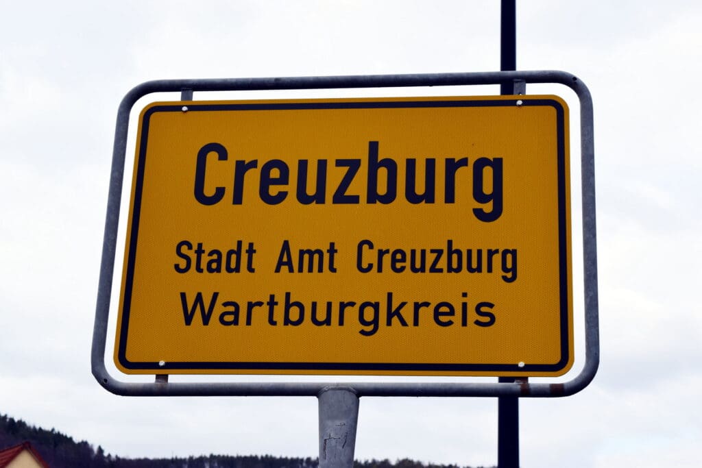 Schild Creuzburg