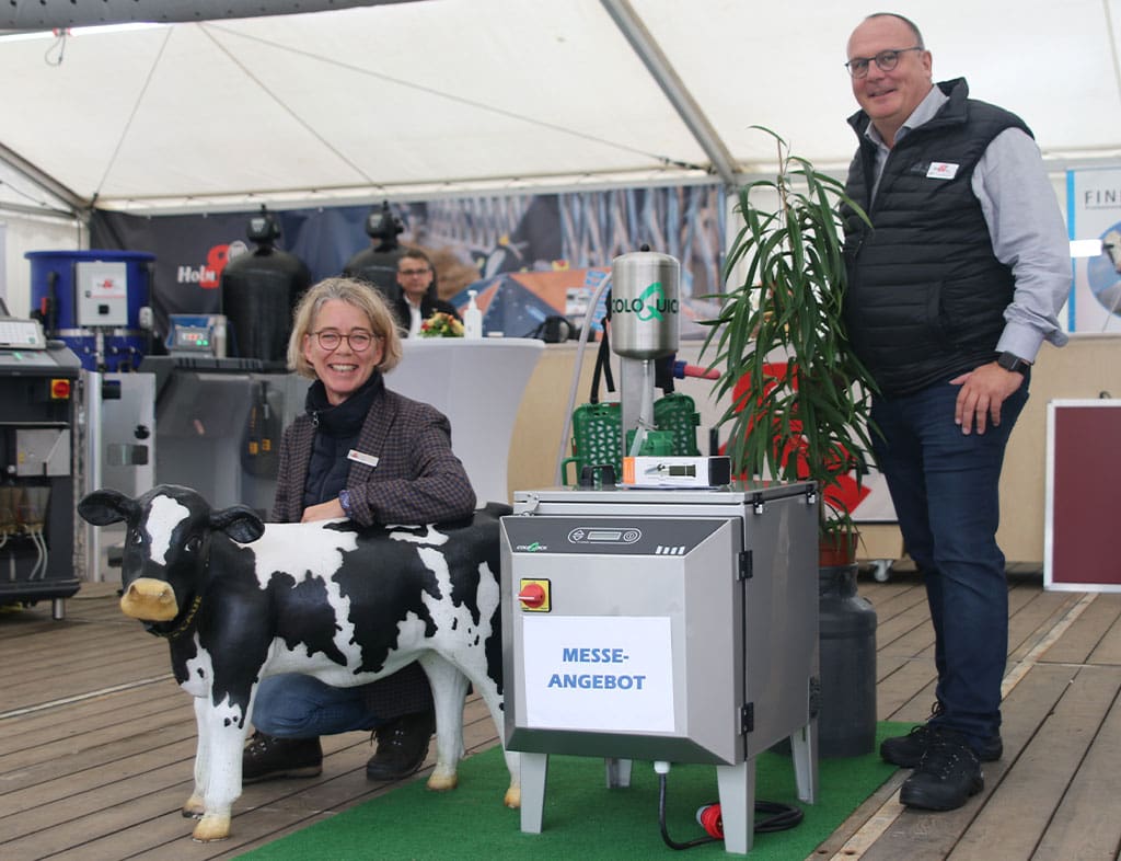 Am Stand von Holm & Laue auf der MeLa 2021