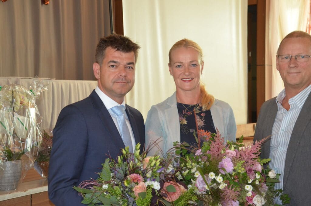 Den neuen Vorstand des Prüfverbandes bilden Matthias Stünz als  Vorsitzender und Karina Nitz (o.).