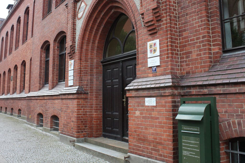 Gebäude des Oberverwaltungsgerichtes (OVG) in Greifswald