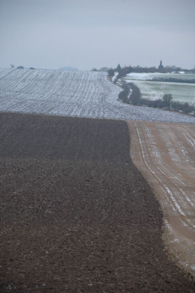 Winterfurche: Vielleicht ist es schon die letzte  gewesen. 