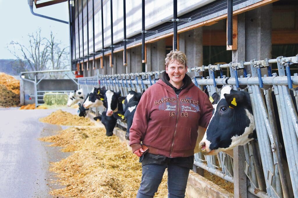 Die Herdenmanagerin Kerstin Kappel hat einmal als Melkerin im Betrieb angefangen. 