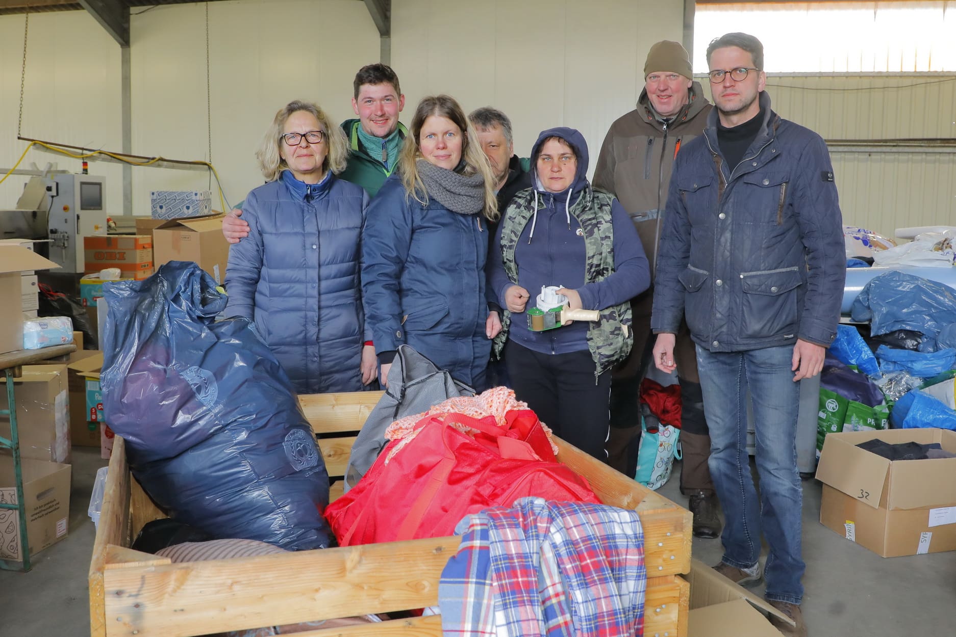 Engagiertes Spargelhof-Team (v. r.): Thomas Syring, André Richter, Elena Costeliuc, Ralf Schulz, Anica Schauer, Eduard Pintilei, Petra Hagenstein.