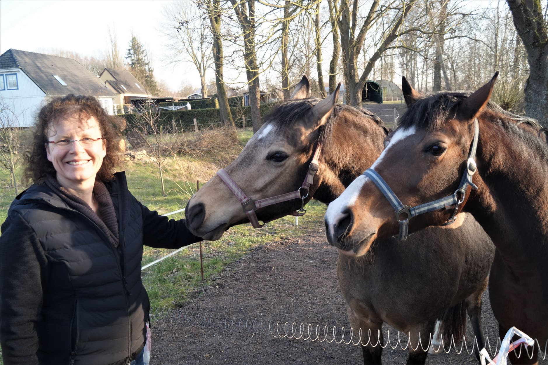  „Die beiden Reitponys gehören  einfach auf den Hof“, sagt Simone  Witt, die hauptberufl ich als  Mathematiklehrerin in Rostock  arbeitet. Zum Reiten ist in den  vergangenen Monaten leider  nur wenig Zeit geblieben.