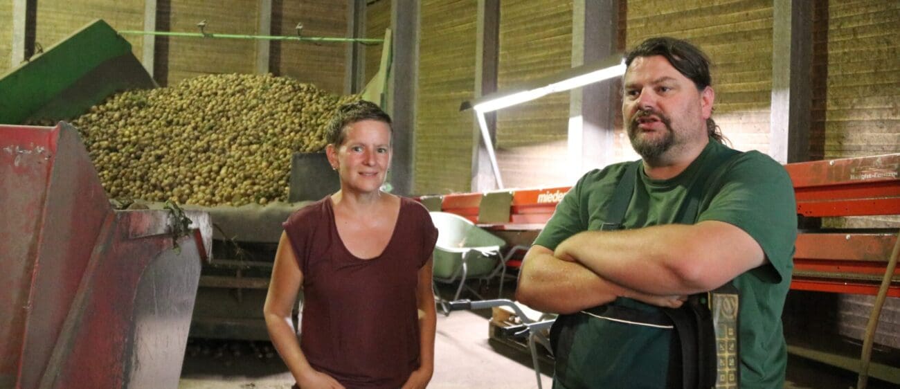Christoph und Ilona Plass in der Kartoffelhalle