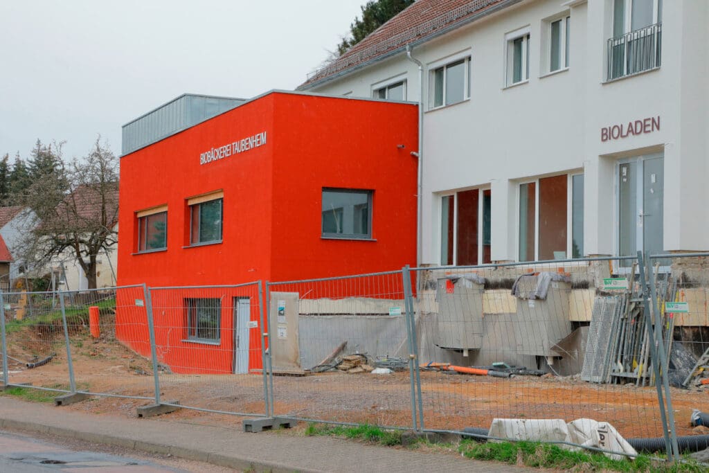 Neubau der Bäckerei in Taubenheim