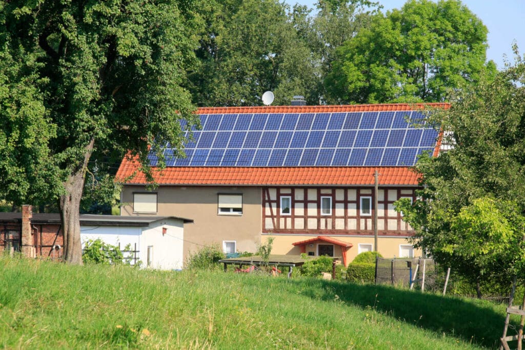 Solaranlage auf dem Dach