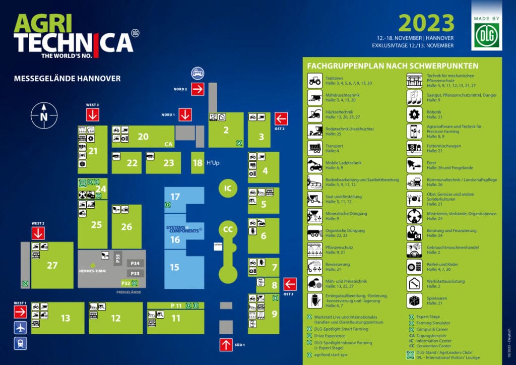 Fachgruppenplan Agritechnica 2023