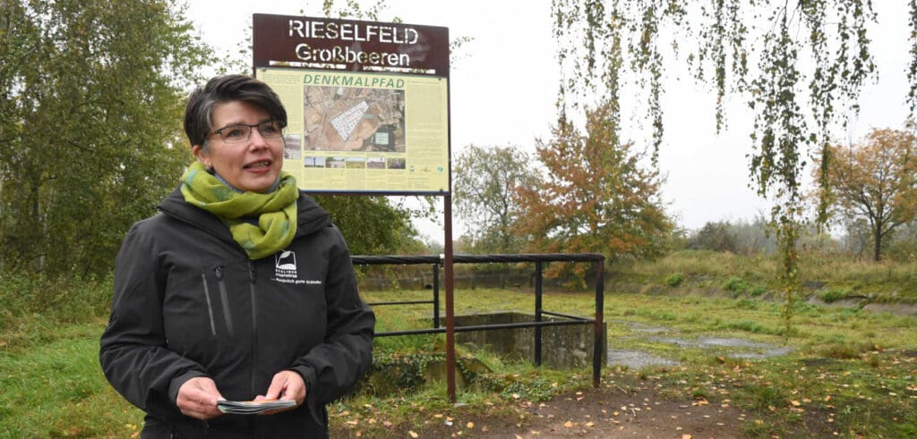 Stadtführerin in Großbeeren bei den Rieselfeldern