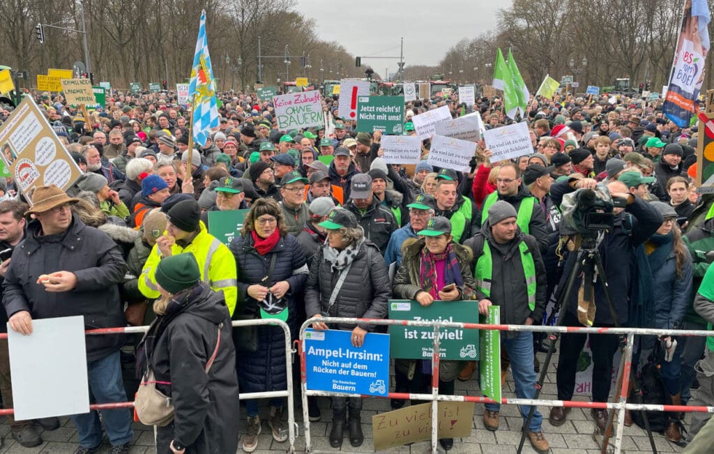 Bauerndemo in Berlin