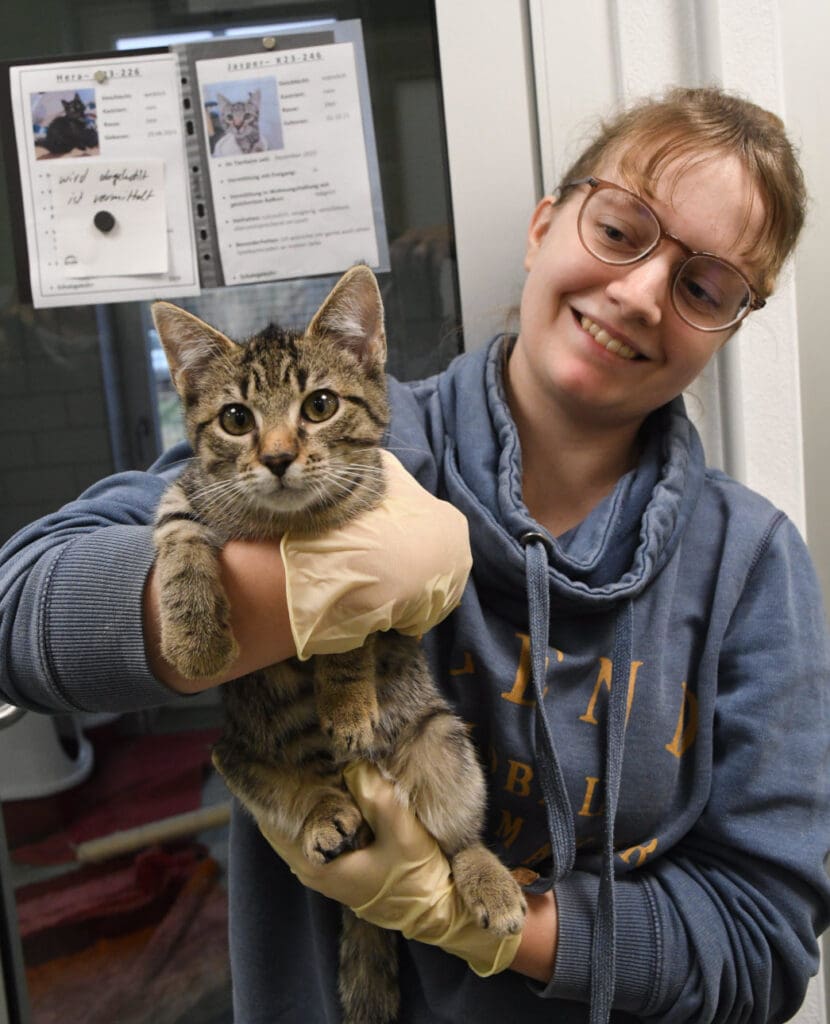 Antonia Becker im Tierheim Märkisch Bucholz