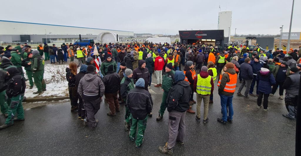 Bauerprotest in Dummerstorf am 11. Januar 2024