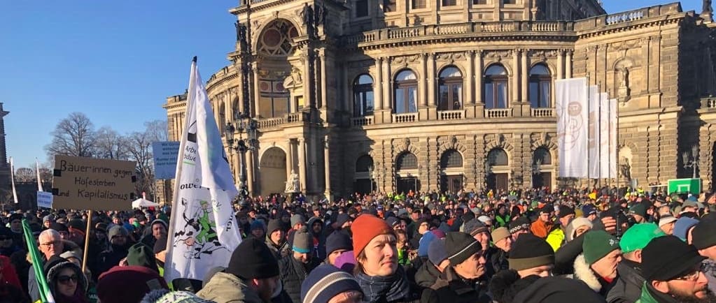 Demo in Dresden am 10. Januar 2024
