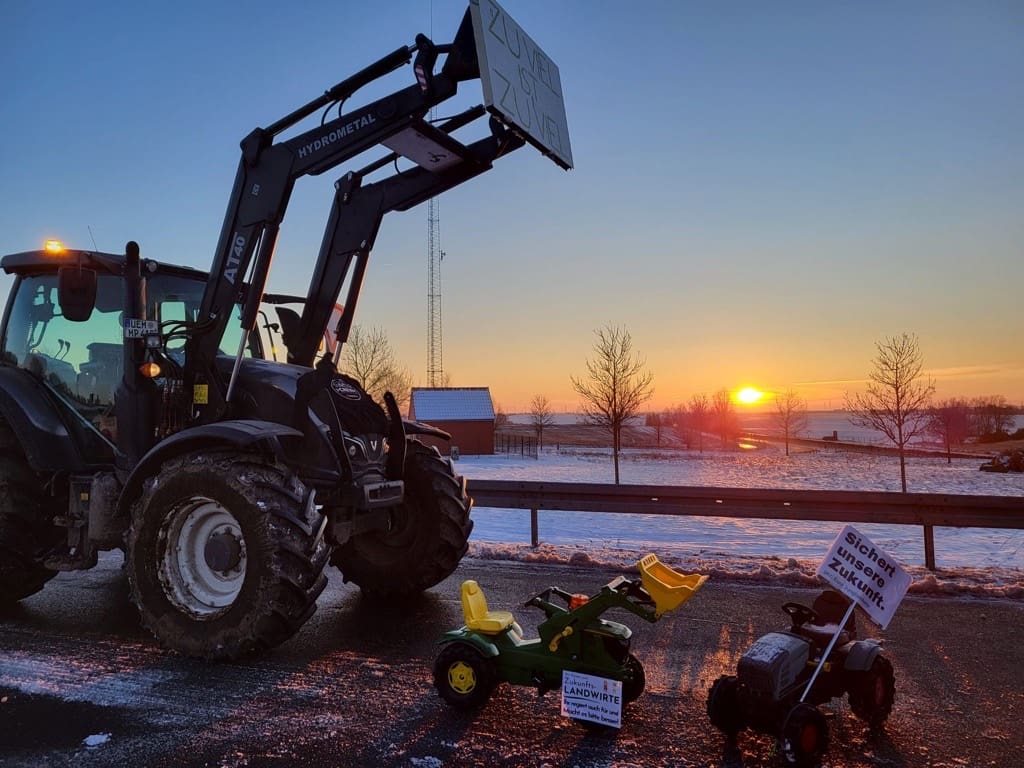 Proteste der Landwirte in Strasburg