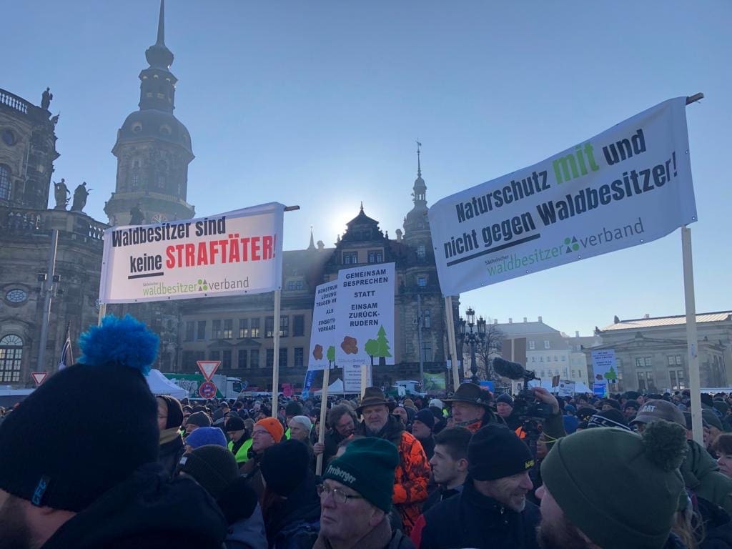 Demo in Dresden am 10. Januar 2024