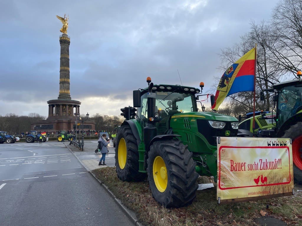 Demo der Landwirte in Berlin 15.1.24
