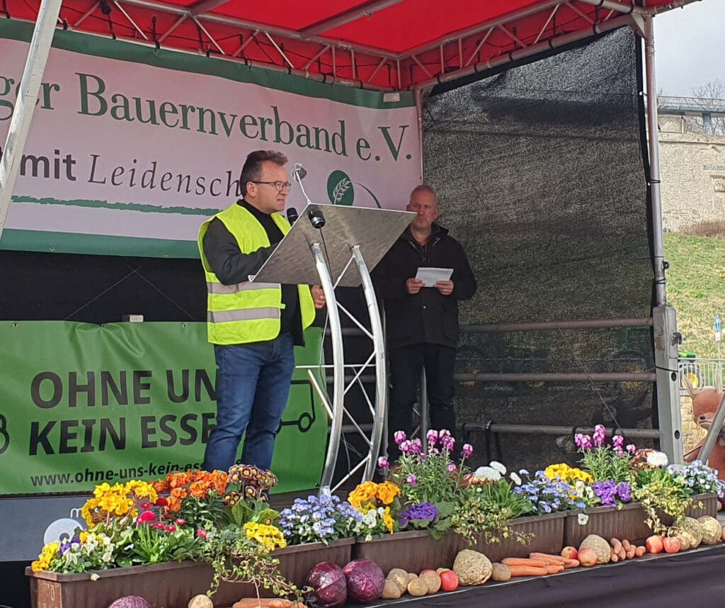 Thüringens Bauernpräsident Dr. Wagner