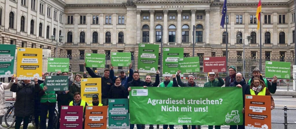 Bundesrat Protest Agrardiesel