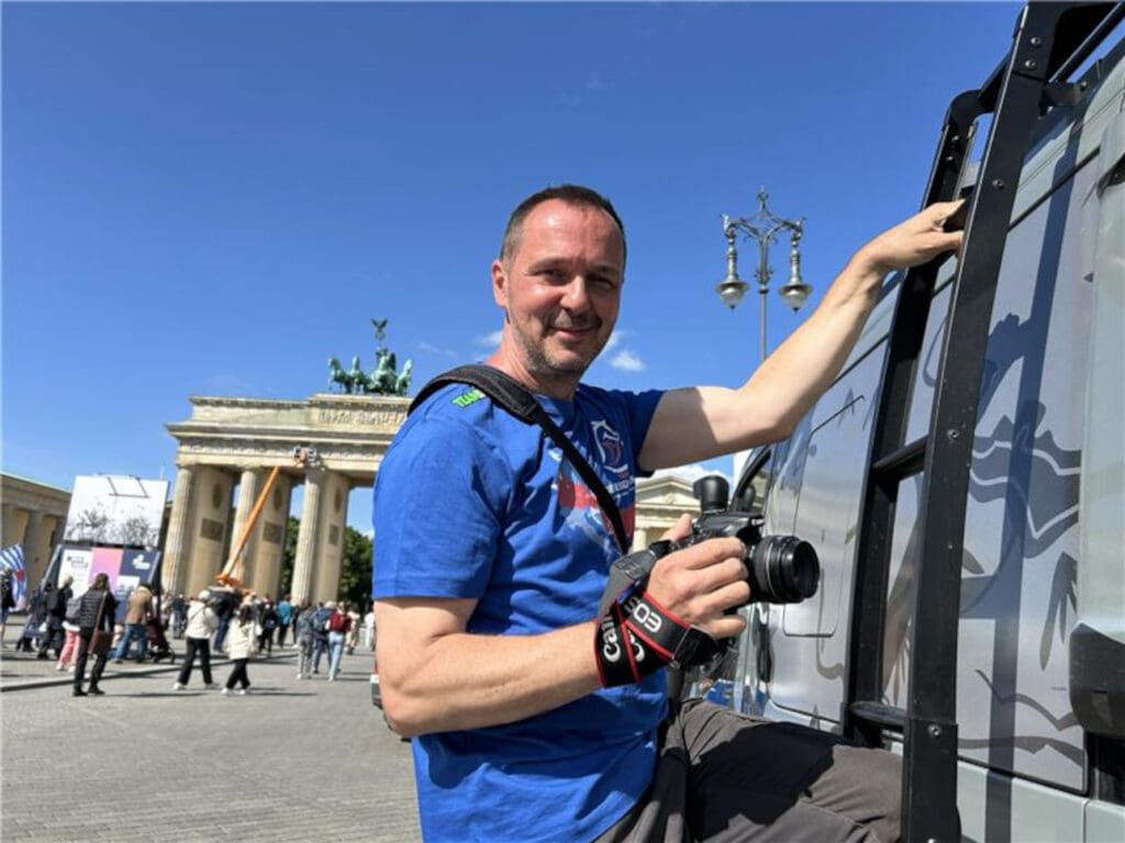 Andreas Kunkel am Brandenburger Tor