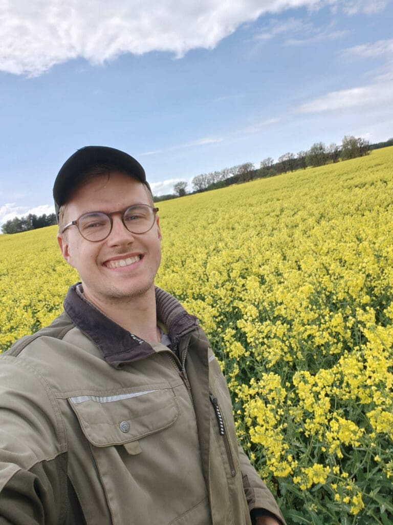 Porträt des Junglandwirts Jonas Klänhammer